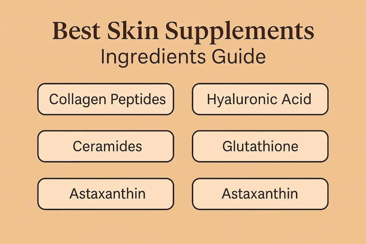 Top Ingredients in Skin Supplements