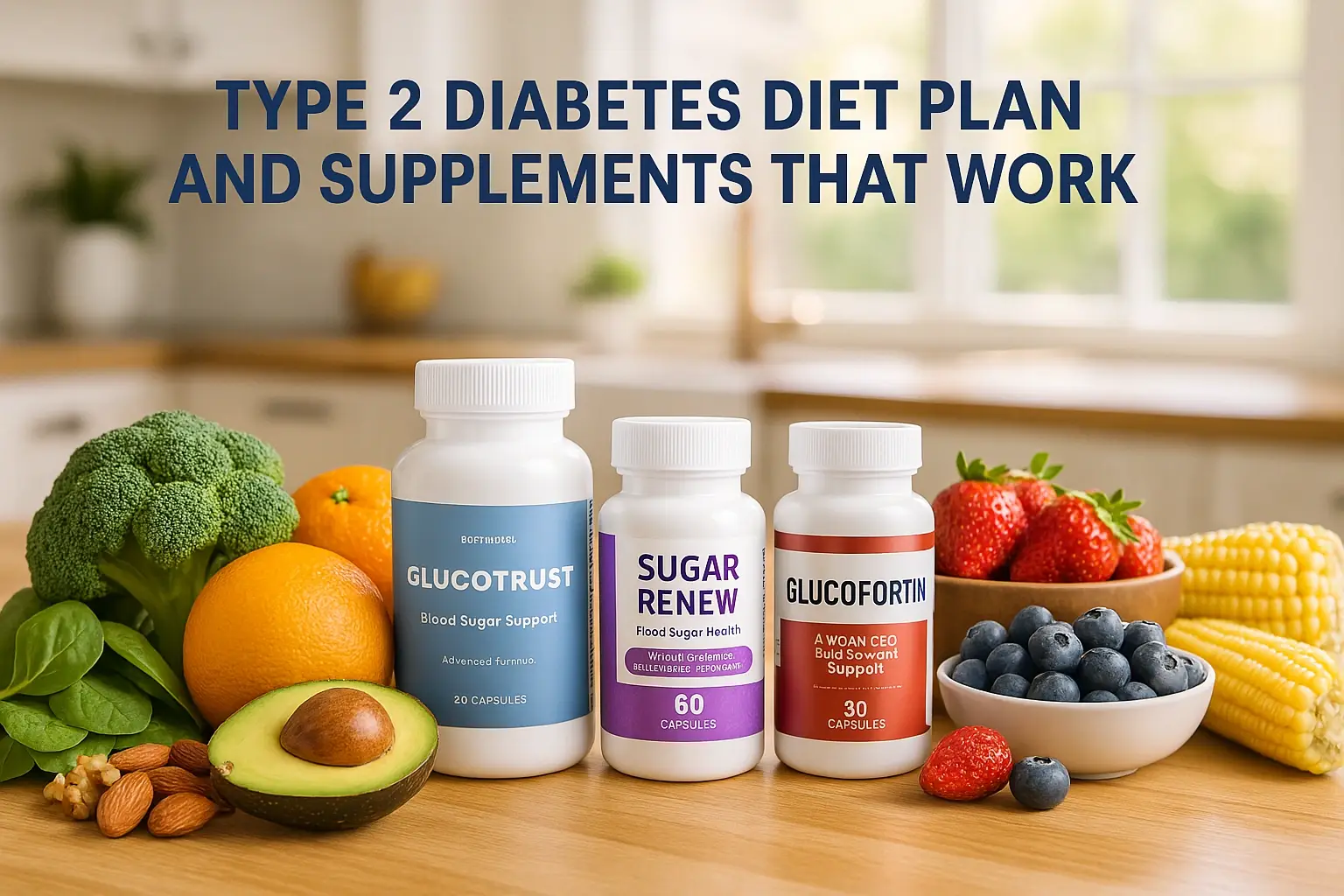 Type 2 Diabetes Diet Plan and Supplements That Work